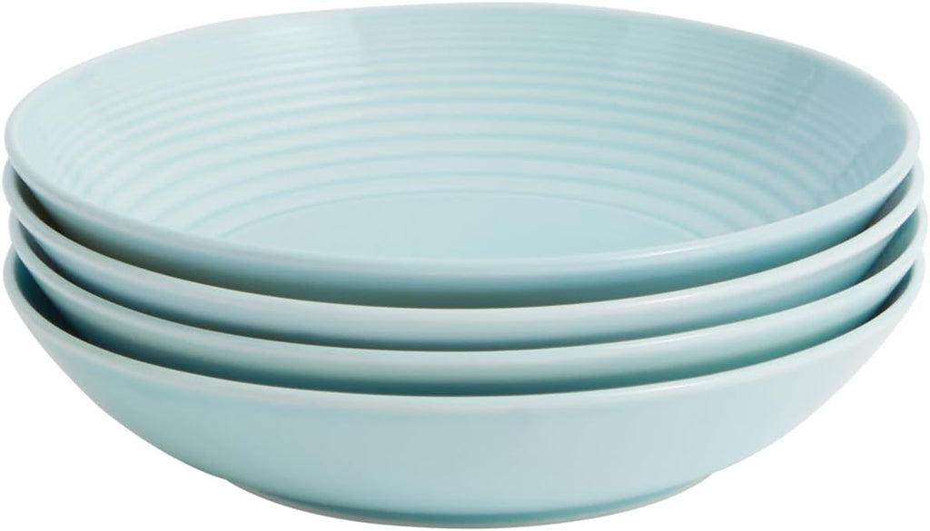 Set of 4 Blue Pasta Bowl, 9.5" P43848