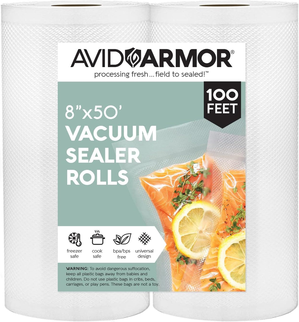8 Inch x 50 Foot Vacuum Sealer Bags, Pack of 2 W354300