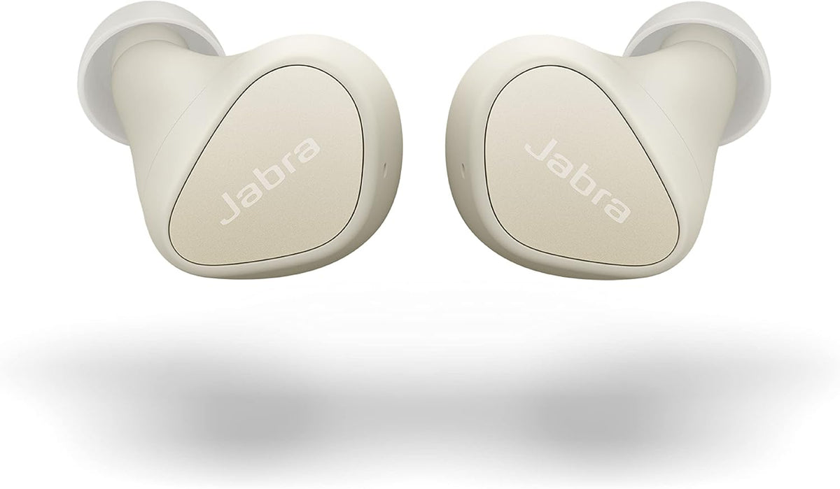 Light Beige In Ear Wireless Bluetooth Earbuds with 4 Built-in Microphones R681