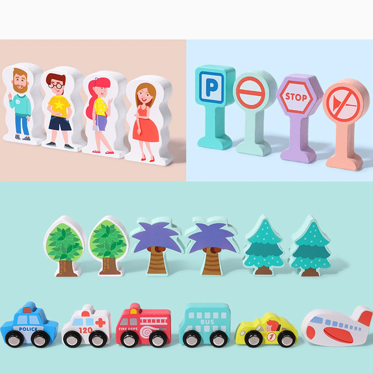 Wooden Building Blocks Set T72641