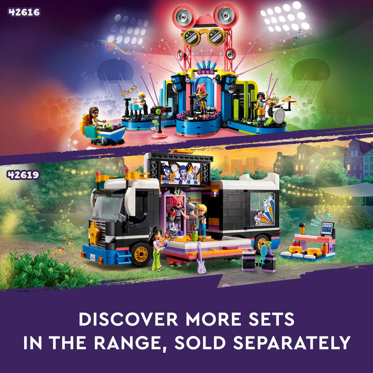 LEGO Friends Karaoke Music Party Set Pretend Play Toy with Mini-Doll Characters and Gecko Figure V938866