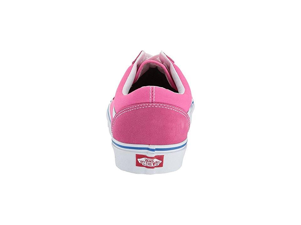 Carmine Rose True White Suede Canvas Old Skool Shoes P76030
