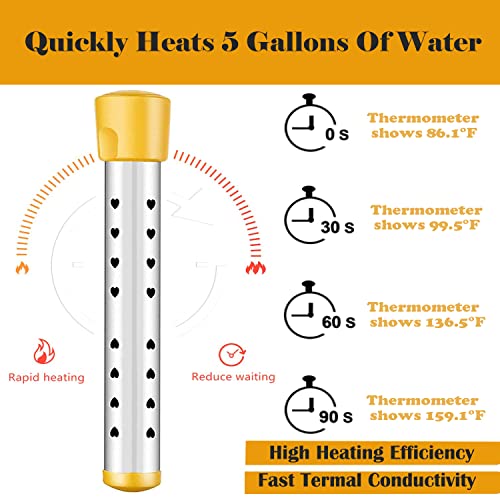 Portable 304 Stainless Steel Immersion Water Heater F5156