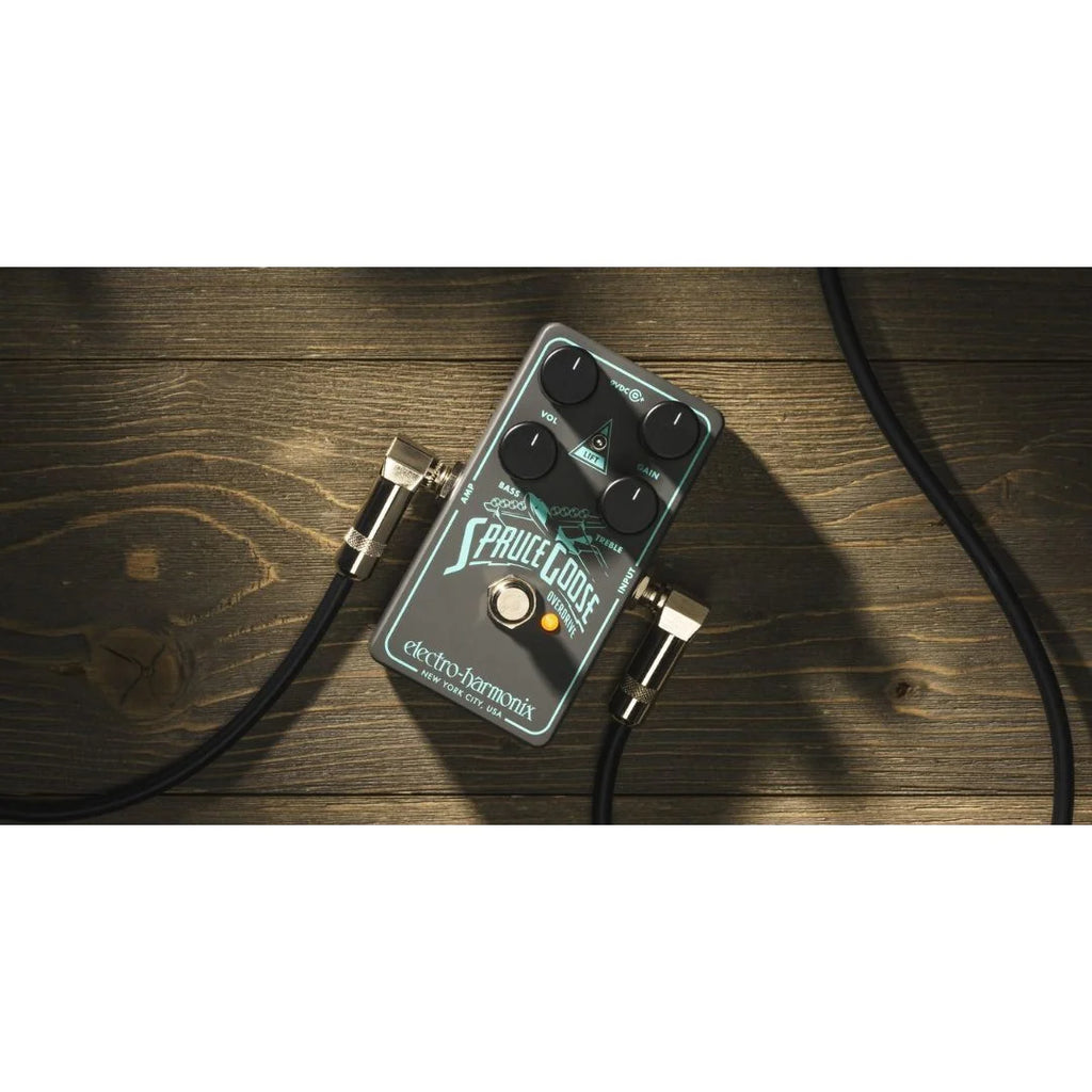 Grey and Teal Overdrive Effects Pedal P52220
