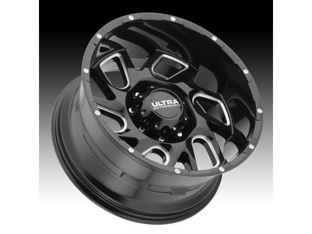17x9 5x127 +10mm Black/Milled Wheel Rim E8780
