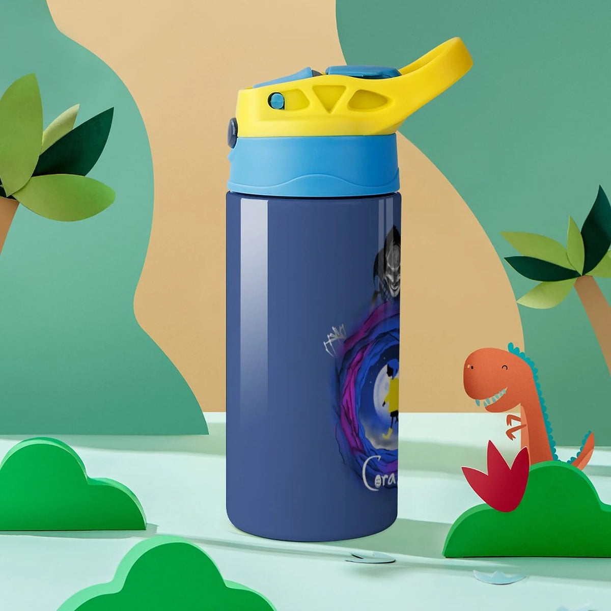 Insulated Stainless Steel Water Bottle with Straw V335568