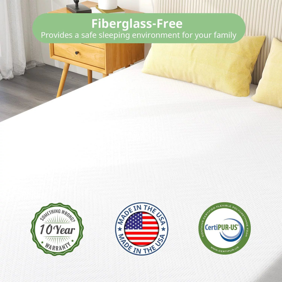 10 Inch Gel Memory Foam Full Size Mattress M1016