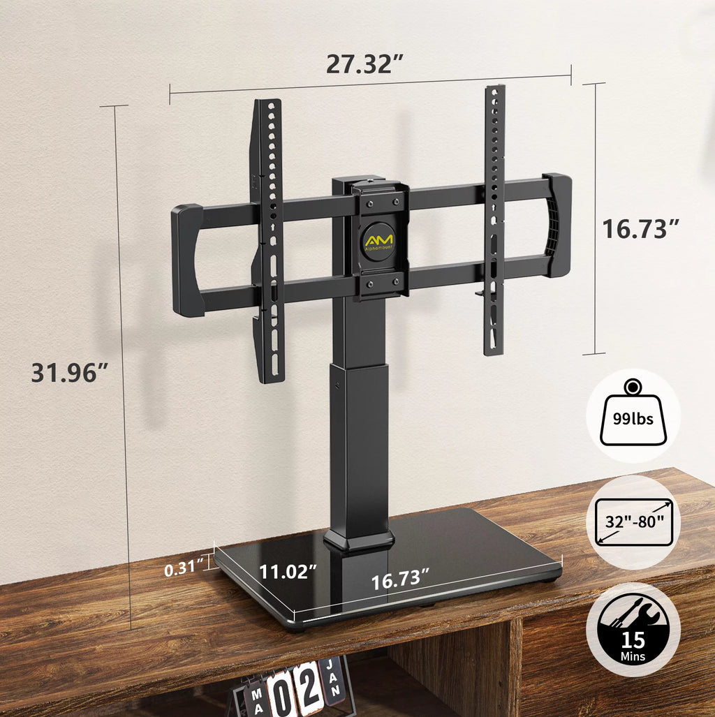 Universal Swivel TV Stand for 32-80" TVs W78975