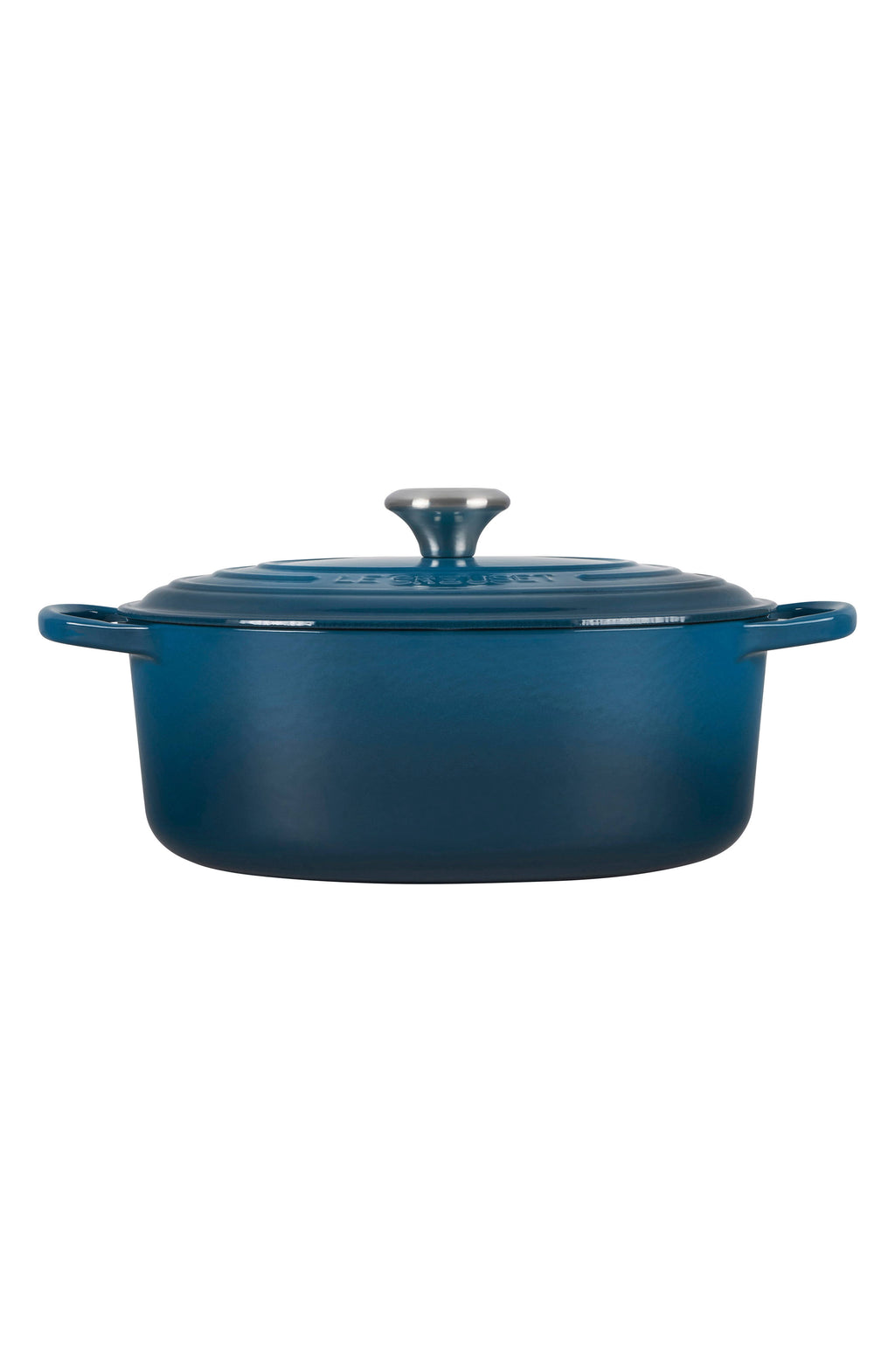 Cast Iron 6.75-Quart Deep Teal Oval Dutch Oven G2290
