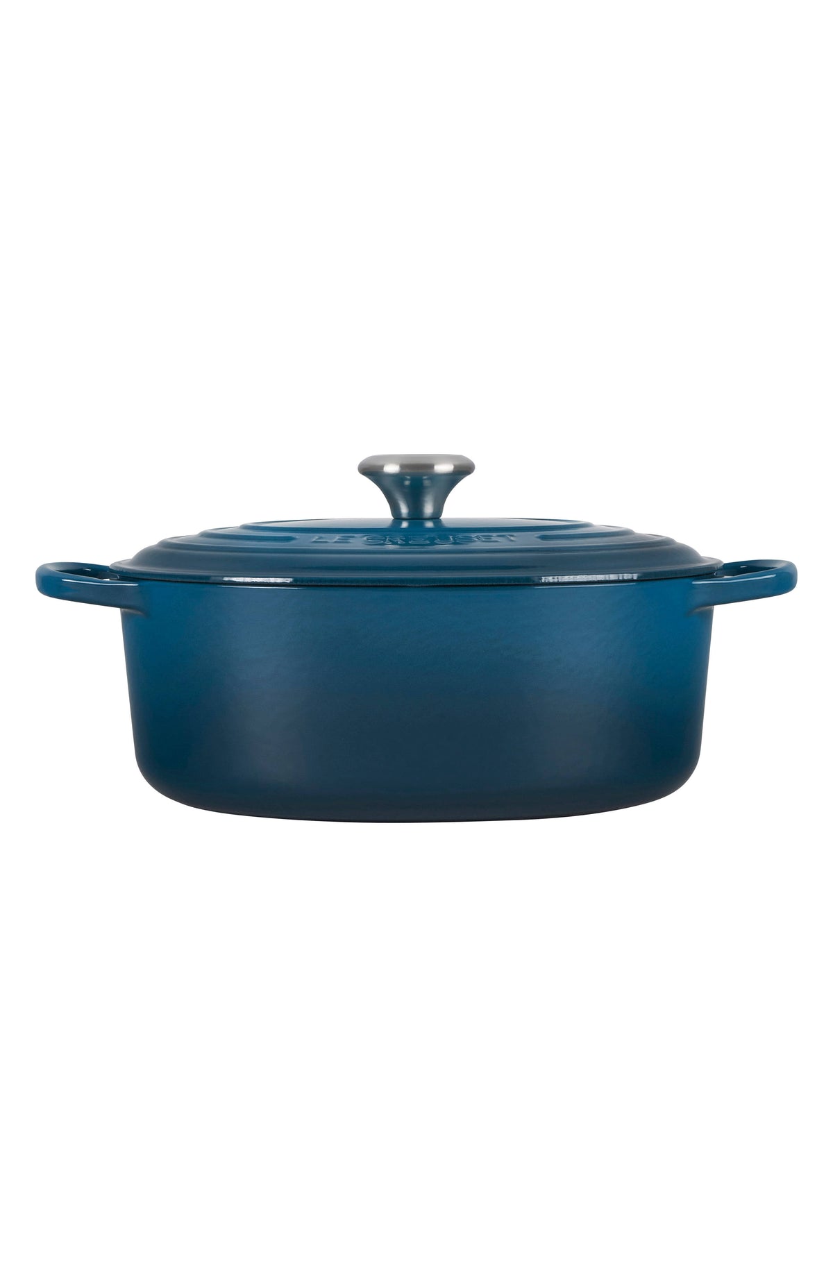 Cast Iron 6.75-Quart Deep Teal Oval Dutch Oven G2290