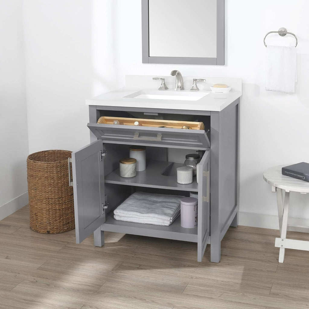 Single Sink Bathroom Vanity in American Grey S93079