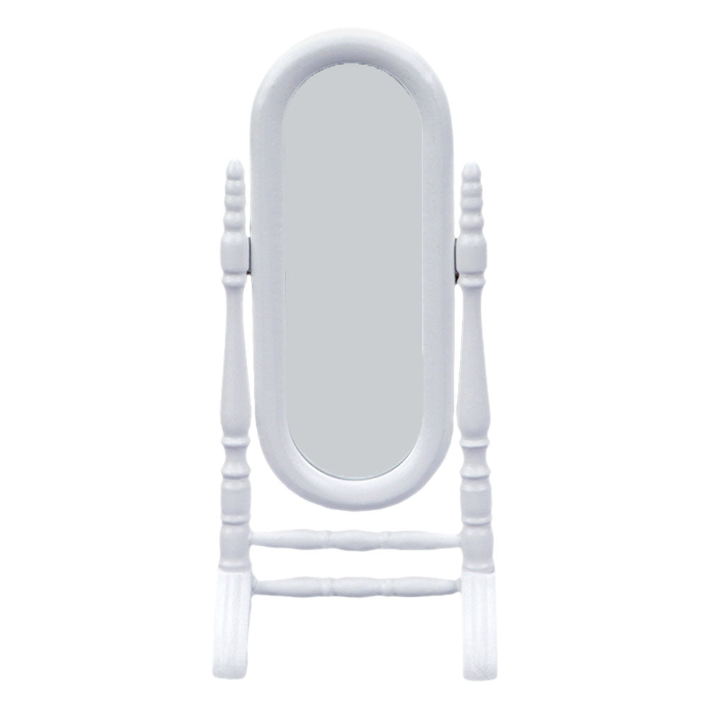 White Wooden Doll House Dressing Mirror L8354