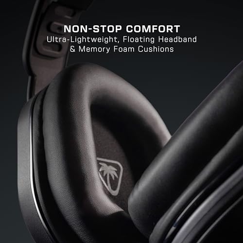 Wireless Gaming Headset with Bluetooth, Memory Foam Cushions, Flip-to-Mute Mic Q454
