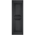 Black Raised Panel Shutters Pair M73464