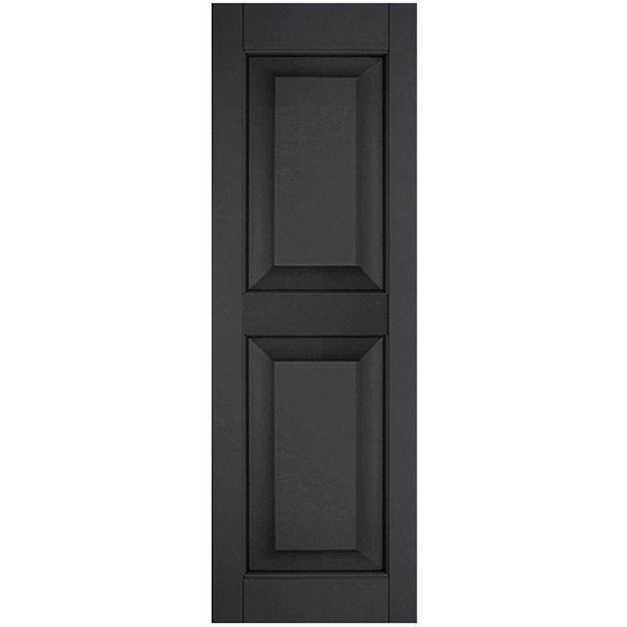 Black Raised Panel Shutters Pair M73464