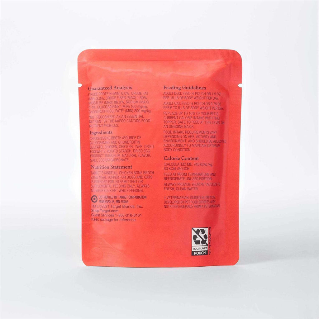 Chicken Bone Broth Wet Meal Topper for Dog and Cat Food K333