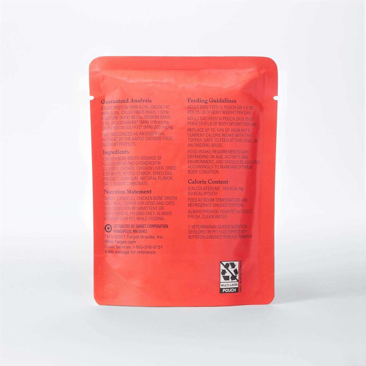 Chicken Bone Broth Wet Meal Topper for Dog and Cat Food K333