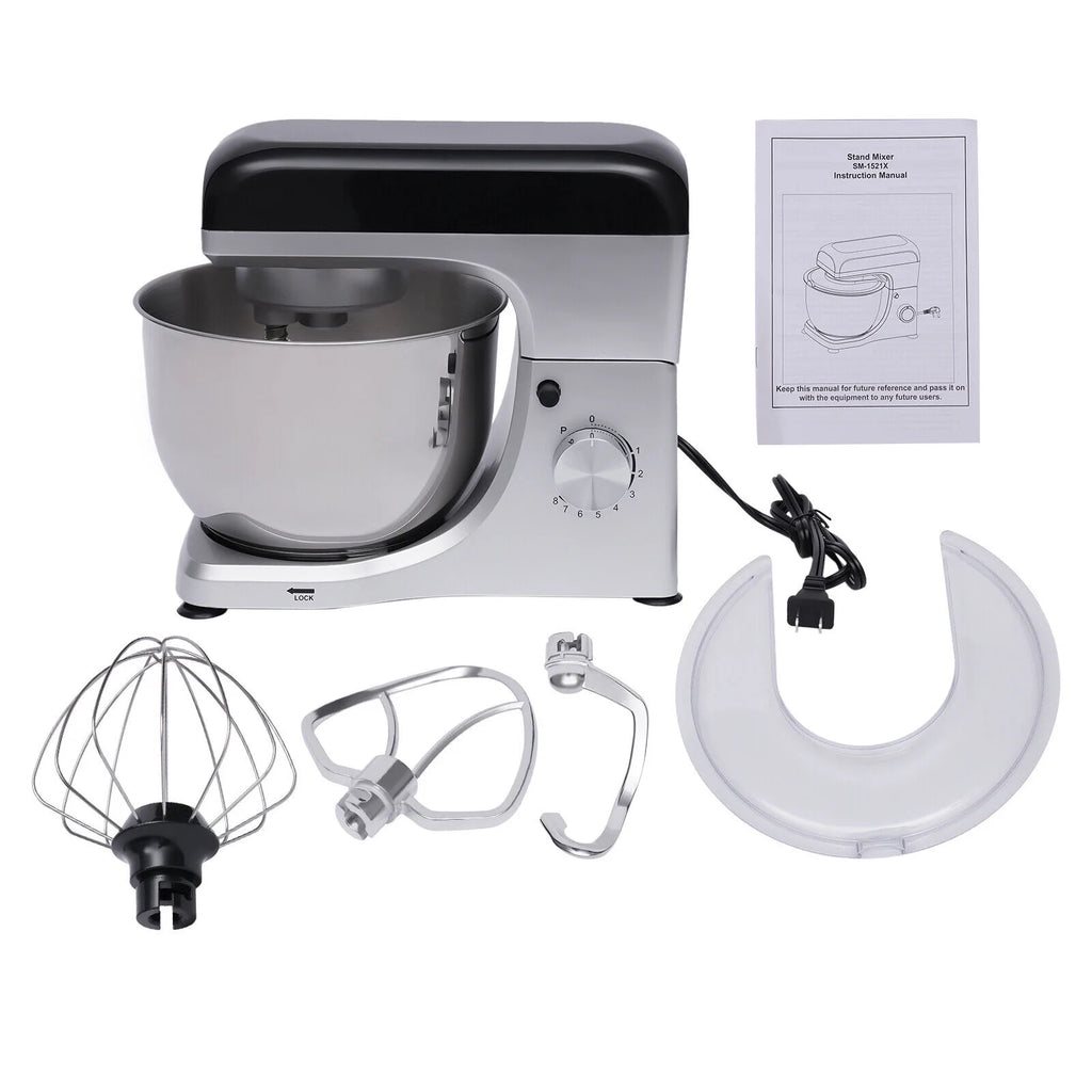4.5L 1000W Electric Stand Mixer with Hook Attachments U817