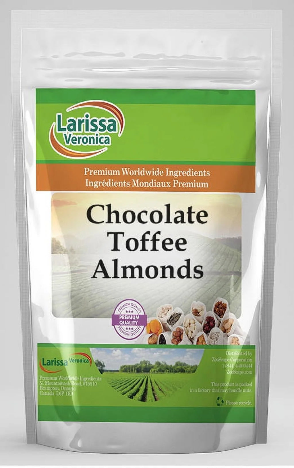 Chocolate Toffee Almonds 4 oz 3-Pack X1278