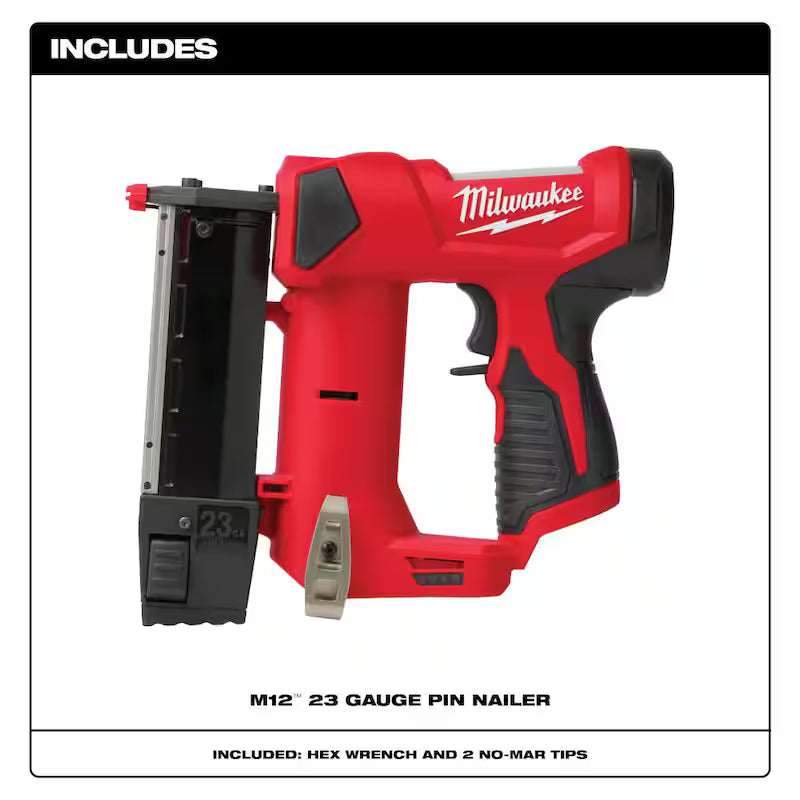 18V Lithium-Ion Brushless Cordless 1/4 in. Hex Impact Driver Kit with Pin Nailer & 2.0 Ah Battery X947