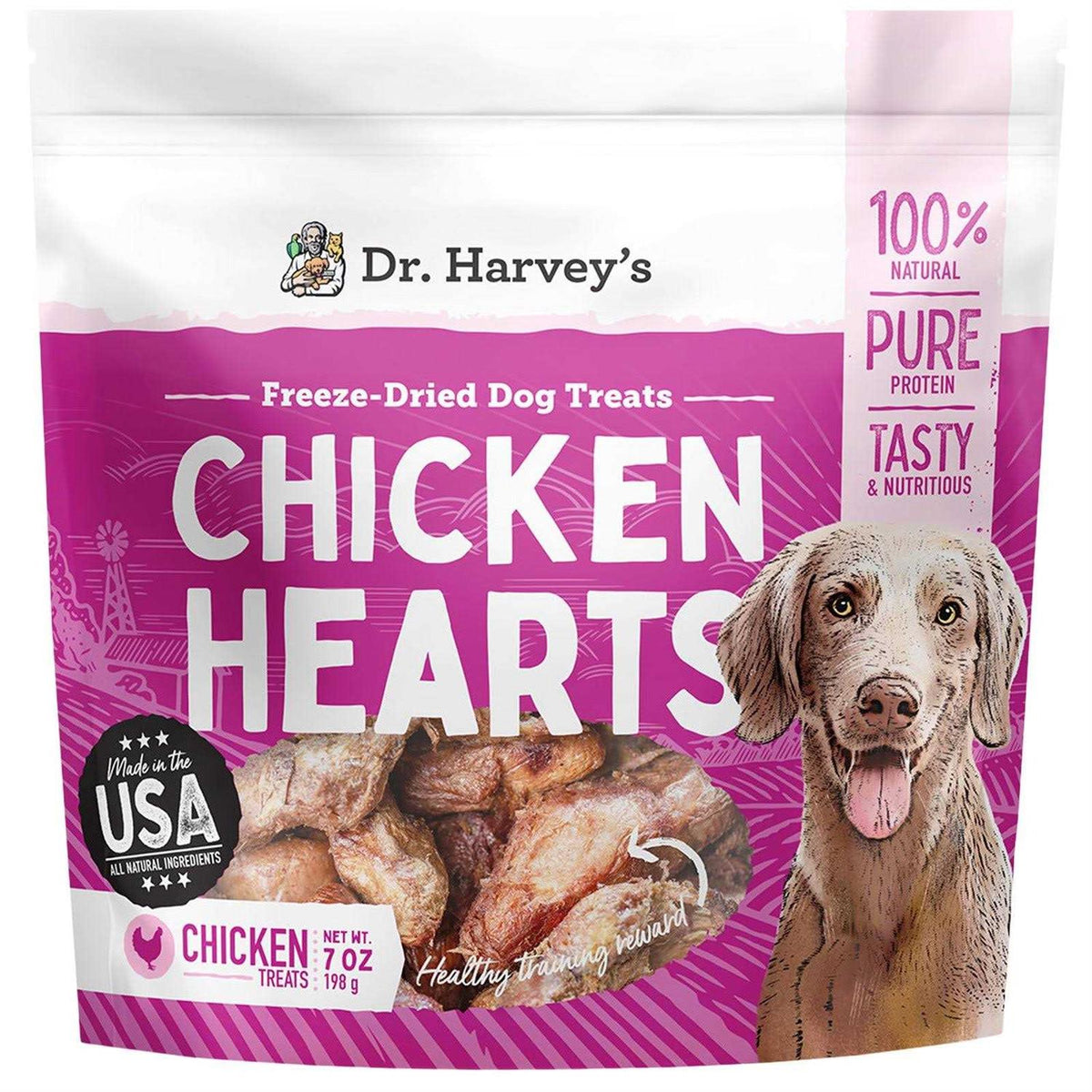 Freeze Dried Chicken Hearts Dog Treats O4708