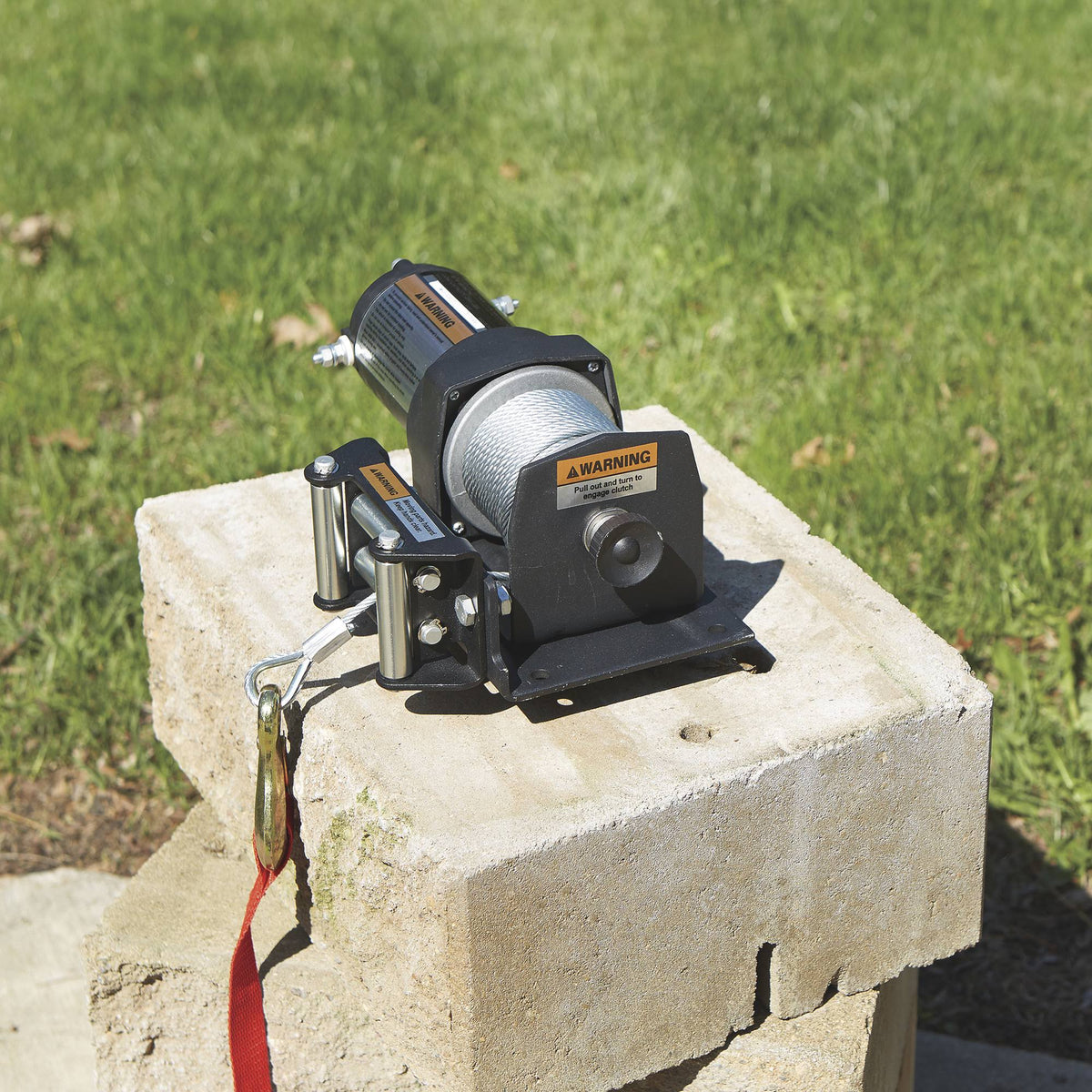 12 Volt DC Electric ATV Winch, 2,500-lb. Capacity, Steel Wire Rope F315885