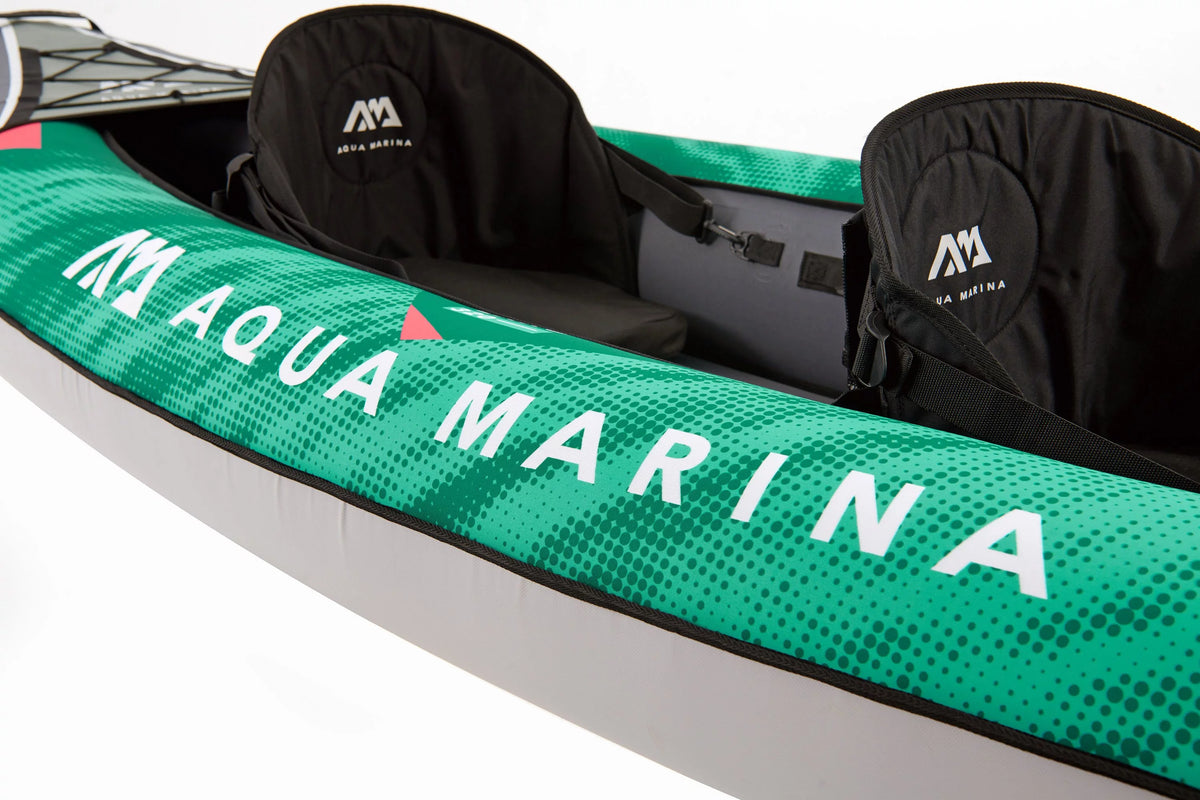 2 Person Inflatable Recreational Kayak with Carry Bag, Paddle, Fin, Pump & Safety Harness M20554