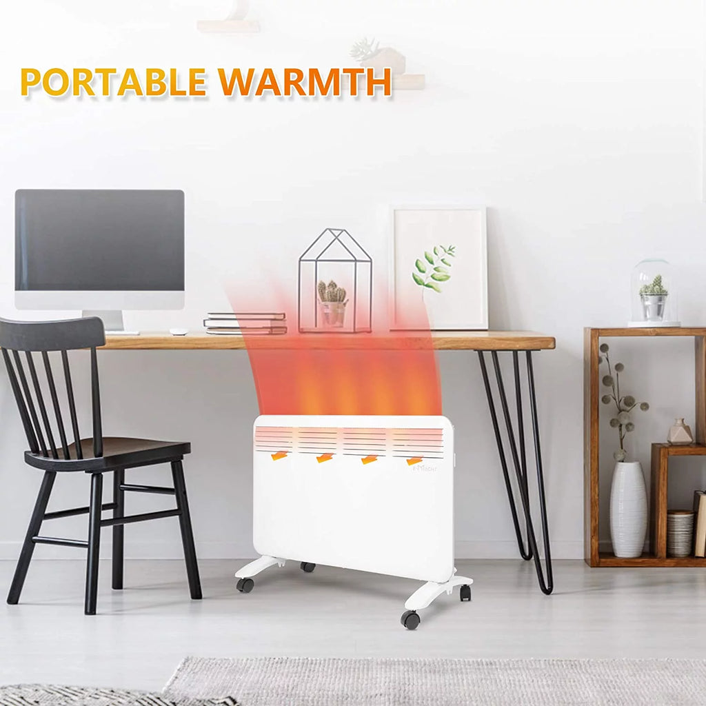 1500 W Quiet Wall Mountable Electric Space Heater L415445