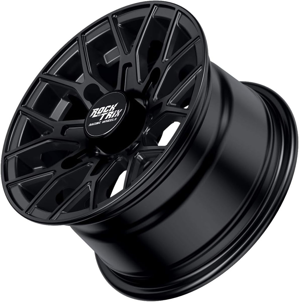 14x7 Matte Black ATV Wheels Rims Set of 4 S8162