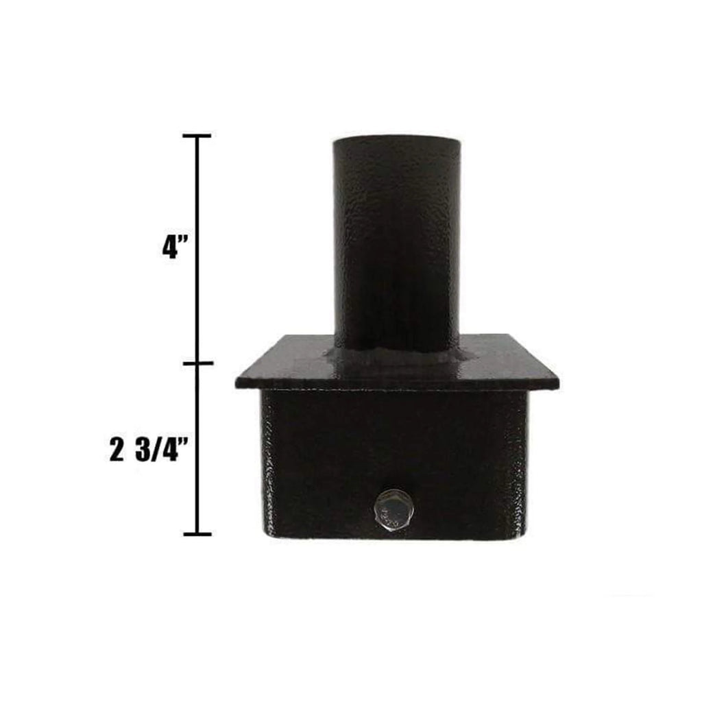 5inch Square Pole Light Top Single Tenon Adapter F989