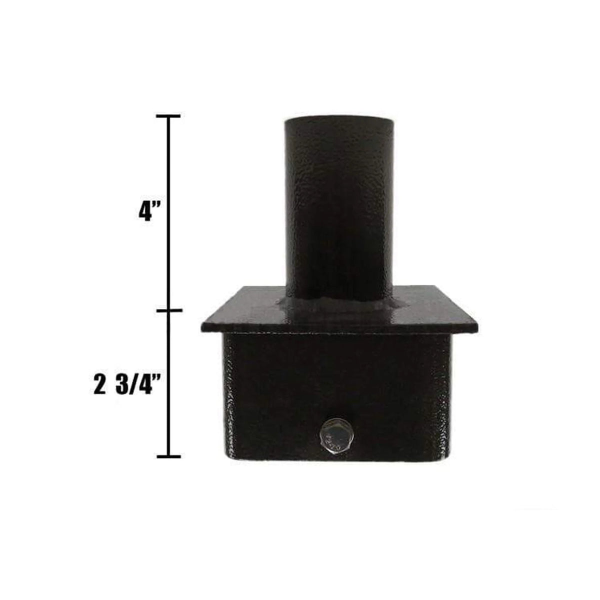 5inch Square Pole Light Top Single Tenon Adapter F989