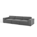 Charcoal Grey Fabric Modular Sofa U551167
