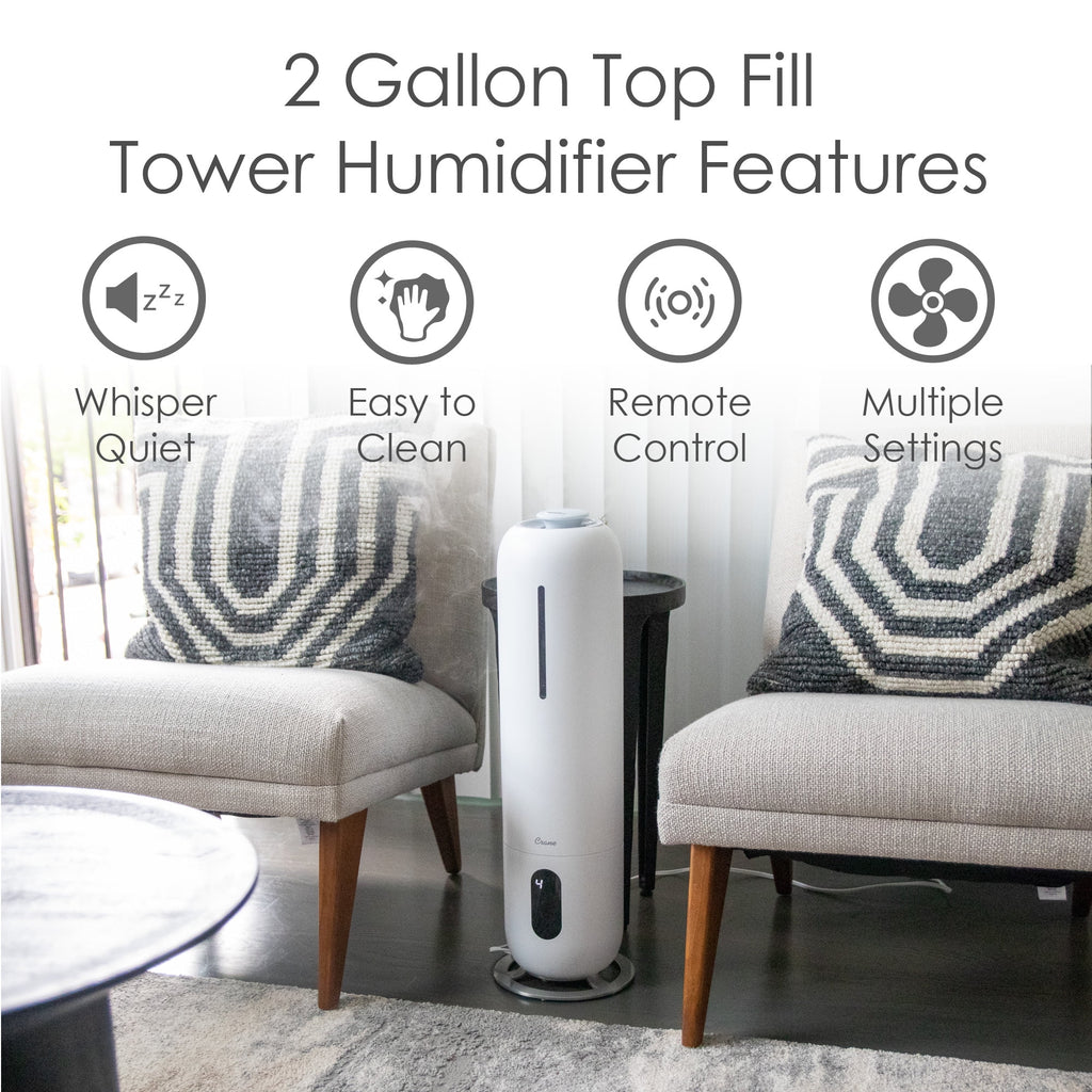 White 2 Gallon Cool Mist Humidifier U461663