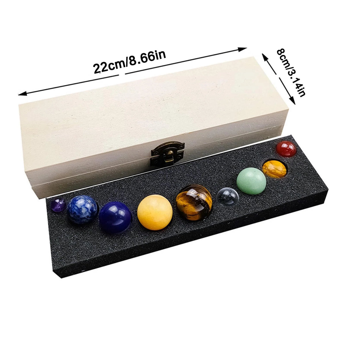 Planet Crystal Solar System Ornaments Set V8449