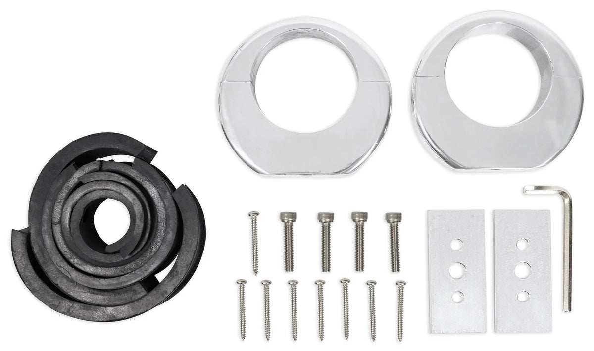 6.5" 150 Watt Silver Marine Boat Wakeboard Tower Speakers D518429