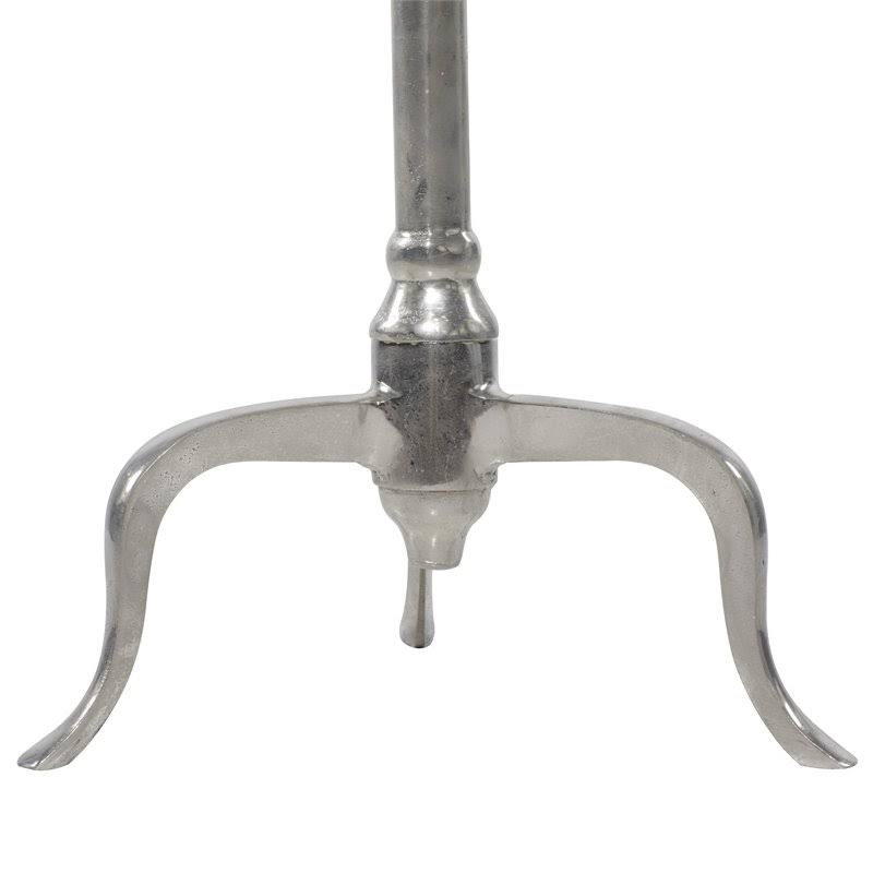 Silver Aluminum Accent Table V50693