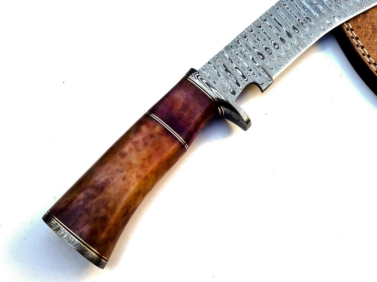 Handmade Damascus Steel 15 Inches Kukri Knife I670020