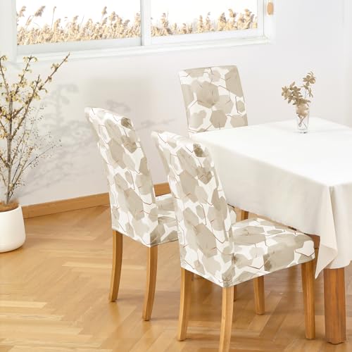 Royal Blue Set of 6 Stretch Dining Chair Covers W441