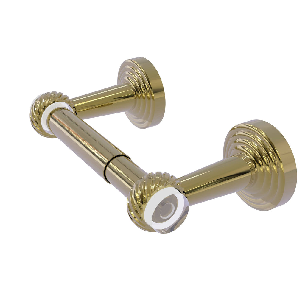 Two Post Toilet Tissue Holder Unlacquered Brass W77610