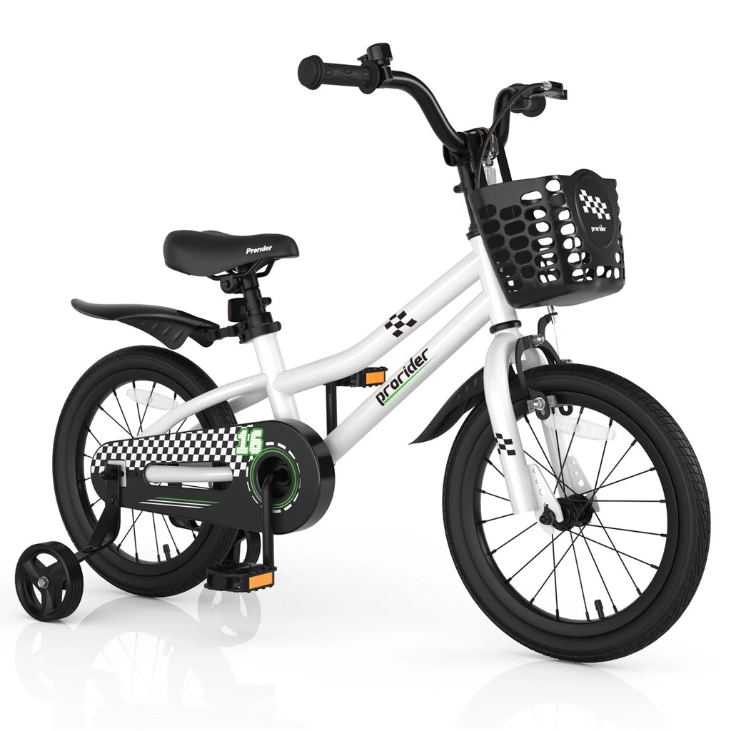16'' Kid's Bike with Training Wheels & Basket K822