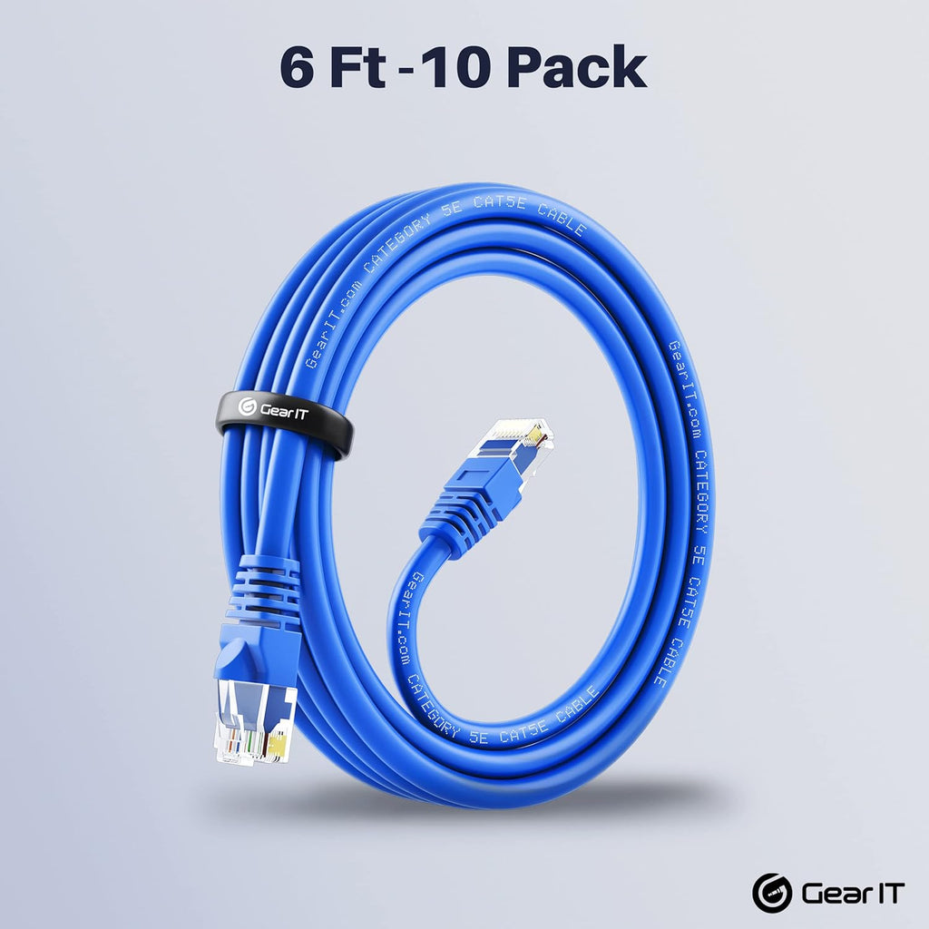 Cat5e Ethernet Patch Cable 3 Feet Blue L88552