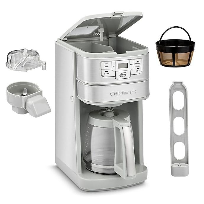 12-Cup Automatic Grind and Brew Coffeemaker, Black/Stainless Steel Z261