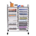 15 Drawer Rolling Storage Cart Organizer F34844