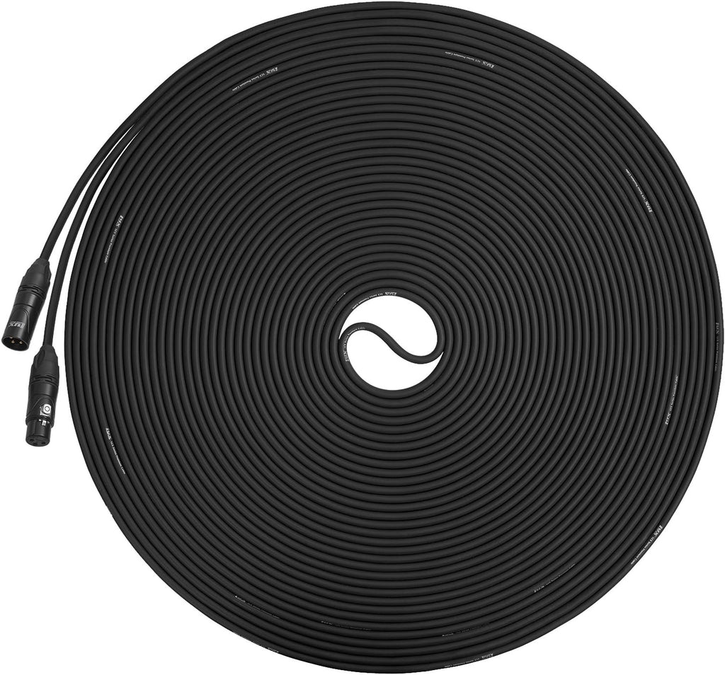 Black 100 ft XLR Microphone Cable R83250