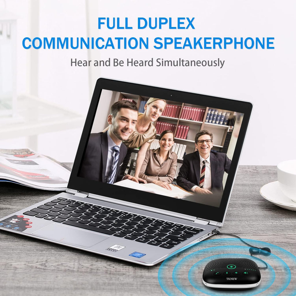 Bluetooth Conference Speakerphone with 4 Noise Cancellation Mics G910522