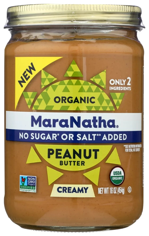 Organic Creamy Peanut Butter Spread, 16 oz Pack Of 6 Z852