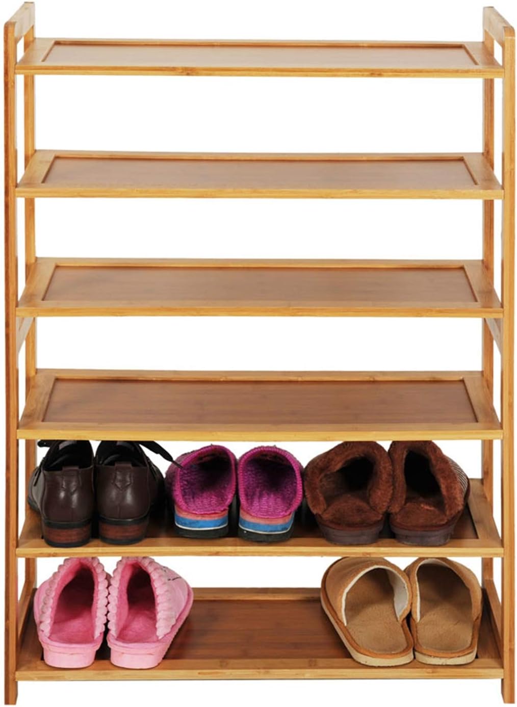 6 Tier Bamboo Shoe Rack Storage Shelf M9806