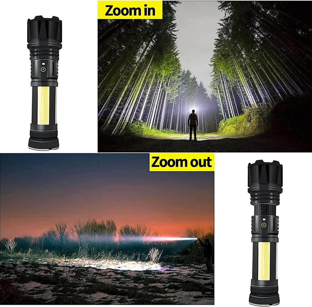 Rechargeable LED Flashlight 90000 Lumen Waterproof Magnetic 5 Modes Zoomable K6748