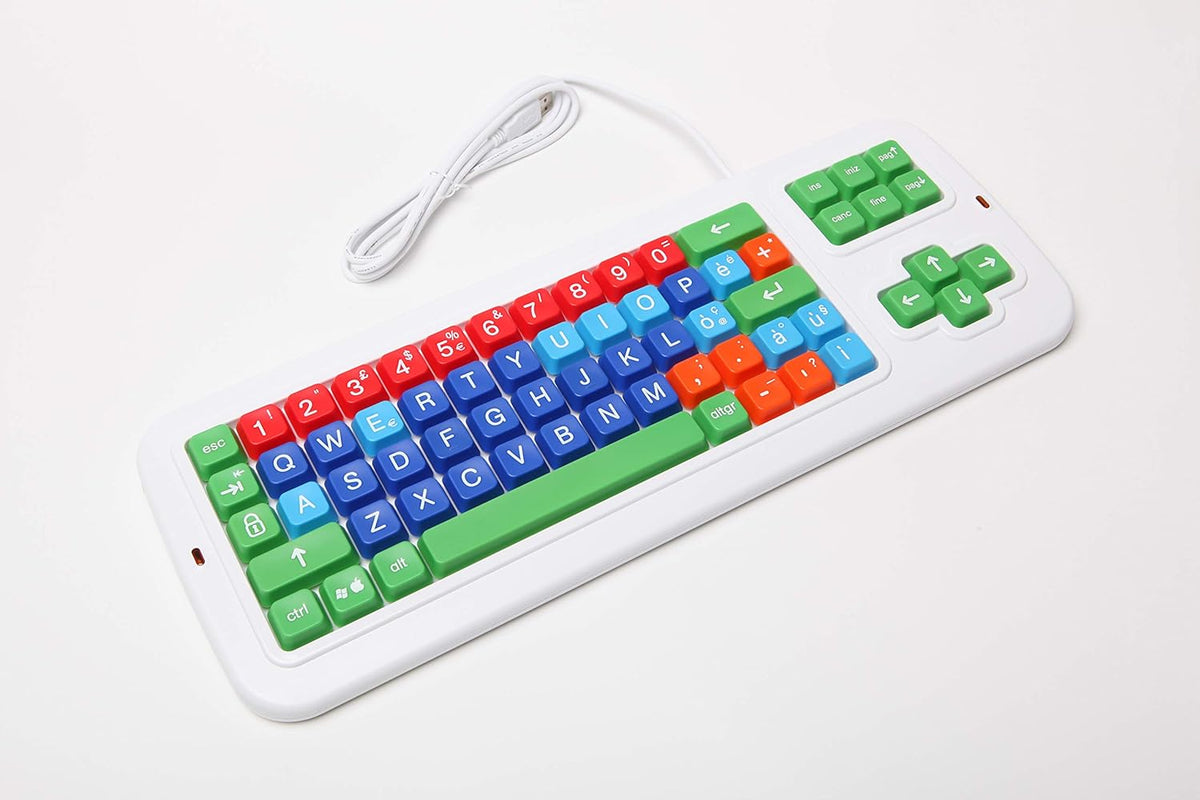 Italian Keyboard with Uppercase White Lettering O2404