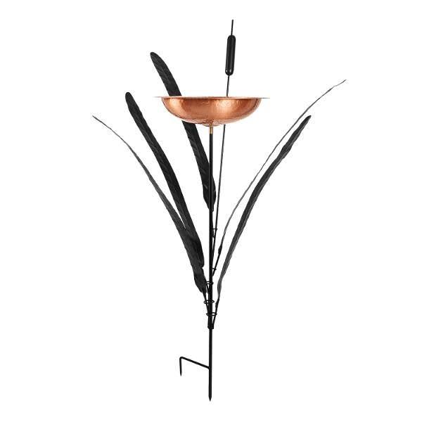 Double Cattail Birdbath G894